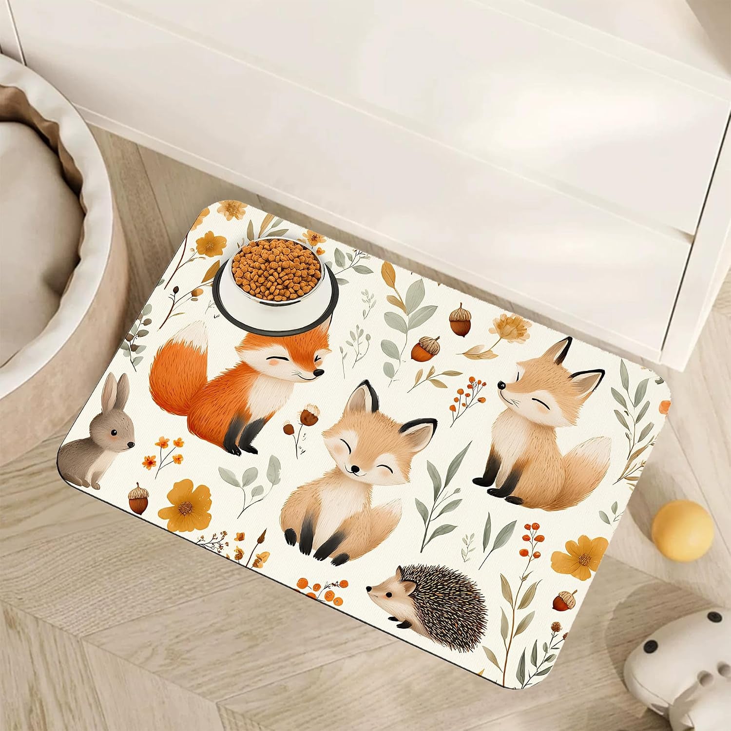fish-boho-dog-food-mat-for-floors-ocean-absorbent-quick-dry-pet-feeding-mat-cat-dog-bowl-mats-for-food-and-water-non-slip-pet-accessories-supplies-12x20