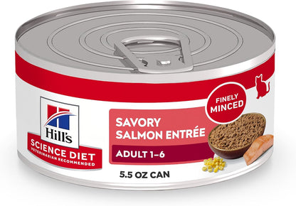 Hill'S Science Diet Adult 1-6 Wet Cat Food Variety Pack | #1 Veterinarian Recommended, Savory Entrée Turkey & Liver, Chicken, and Turkey, 5.5 Oz. Cans, 12-Pack22
