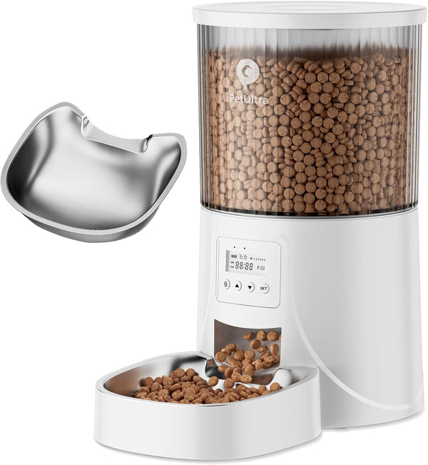 Automatic Cat Feeder: 4L Timed Cats Food Dispenser Programmable | Easy to Set, Dual Power, Precise Portion, Auto Pet Feeder with Desiccant Bag, Detachable Washable for Cats and Small Dog10