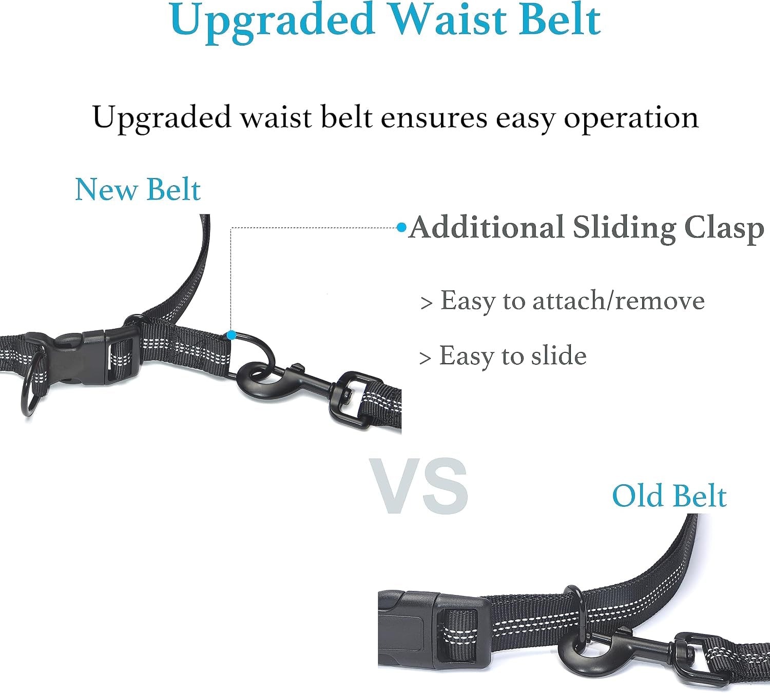 iyoshop-retractable-hands-free-dog-leash-dual-handle-bungee-waist-leash-for-small-medium-and-large-dogs-medium-large-25-150-lbs-black