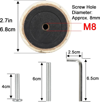 6.8Cm 2.7In Diameter Cat Tree Scratching Post Replacement Sisal (2Posts*30Cm/11.81In, M8)3