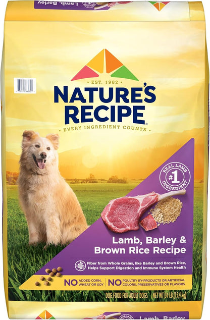 Nature′S Recipe Chicken, Barley & Brown Rice Recipe Dry Dog Food, 24 Lb. Bag12