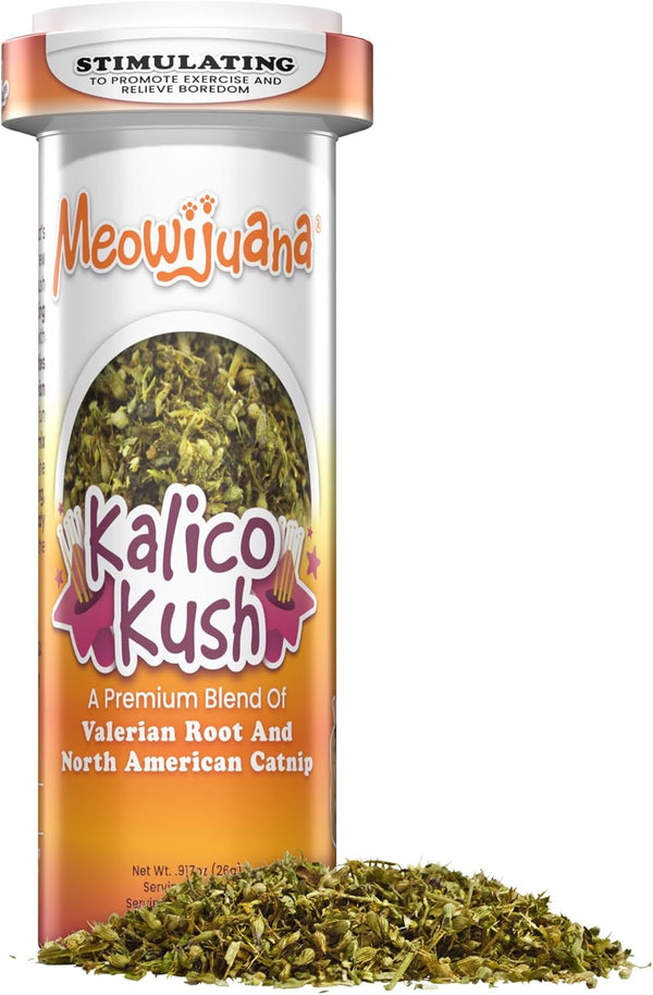 Meowijuana Catnibas Catnip Pawty Mix Jar | High Potency Catnip Blend | Organic Hand-Harvested North American Catnip Blend for Cats; Fine-Ground for Toys, Beds & Scratchers; Play or Calm13