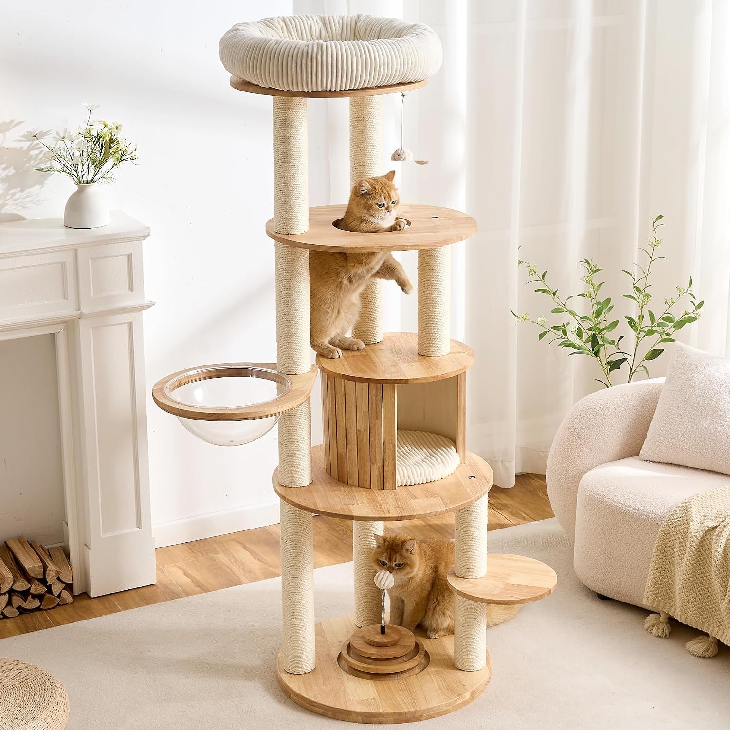 modern-cat-tree-small-tower-with-scratching-post-for-indoor-28-inch-solid-wood-multifunctional-corner-cat-tree-tower-with-bed-dangling-ball-interactive-rope-scratching-board