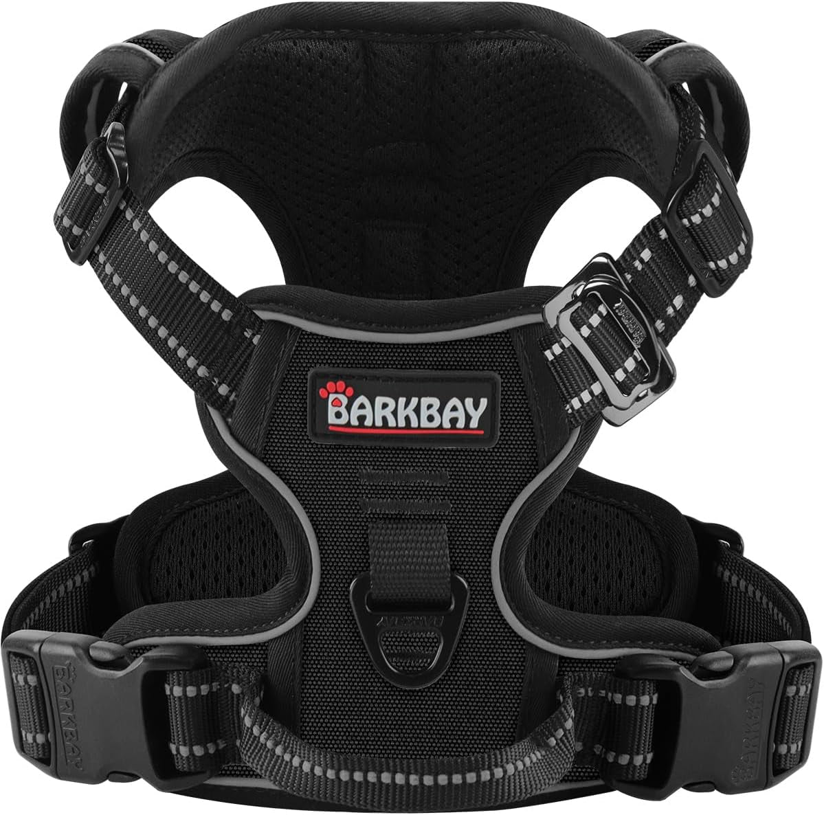 barkbay-no-pull-pet-harness-dog-harness-adjustable-outdoor-pet-vest-3m-reflective-oxford-material-vest-for-pink-dogs-easy-control-for-small-medium-large-dogs-l