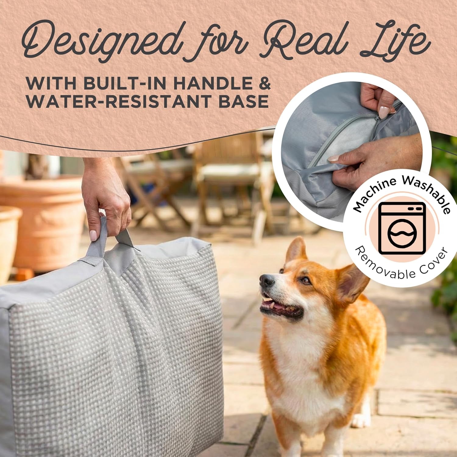 best-friends-by-sheri-cool-cozy-dog-cooling-bed-orthopedic-comfort-with-shredded-foam-plush-polyfill-water-resistant-base-washable-cover-dogs-puppies-gray-small-30-x-20