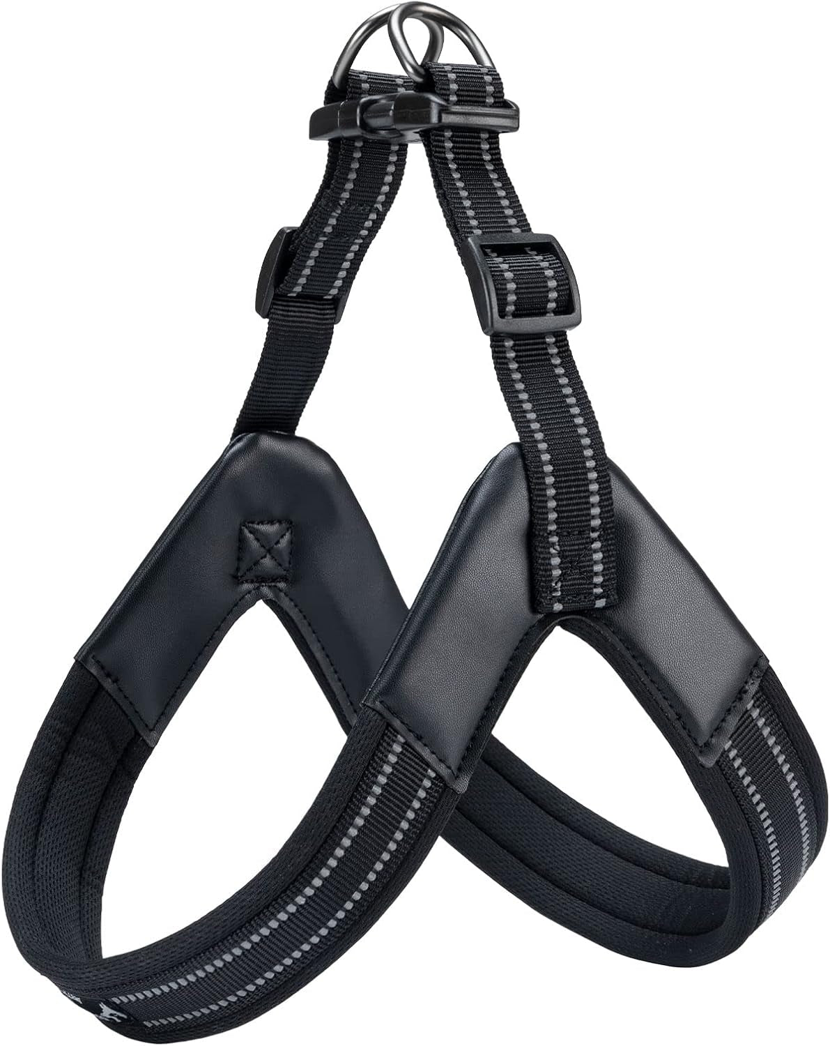 excellent-elite-spanker-no-pull-dog-harness-step-in-adjustable-reflective-vest-soft-padded-easy-pet-chest-strap-with-leash-clips-for-small-medium-large-dogs-walking-trainingpink-s