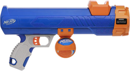 Nerf Dog Tennis Ball Blaster Dog Toy Blue/Orange, 16 Inch Compact Blaster with 1 Ball18