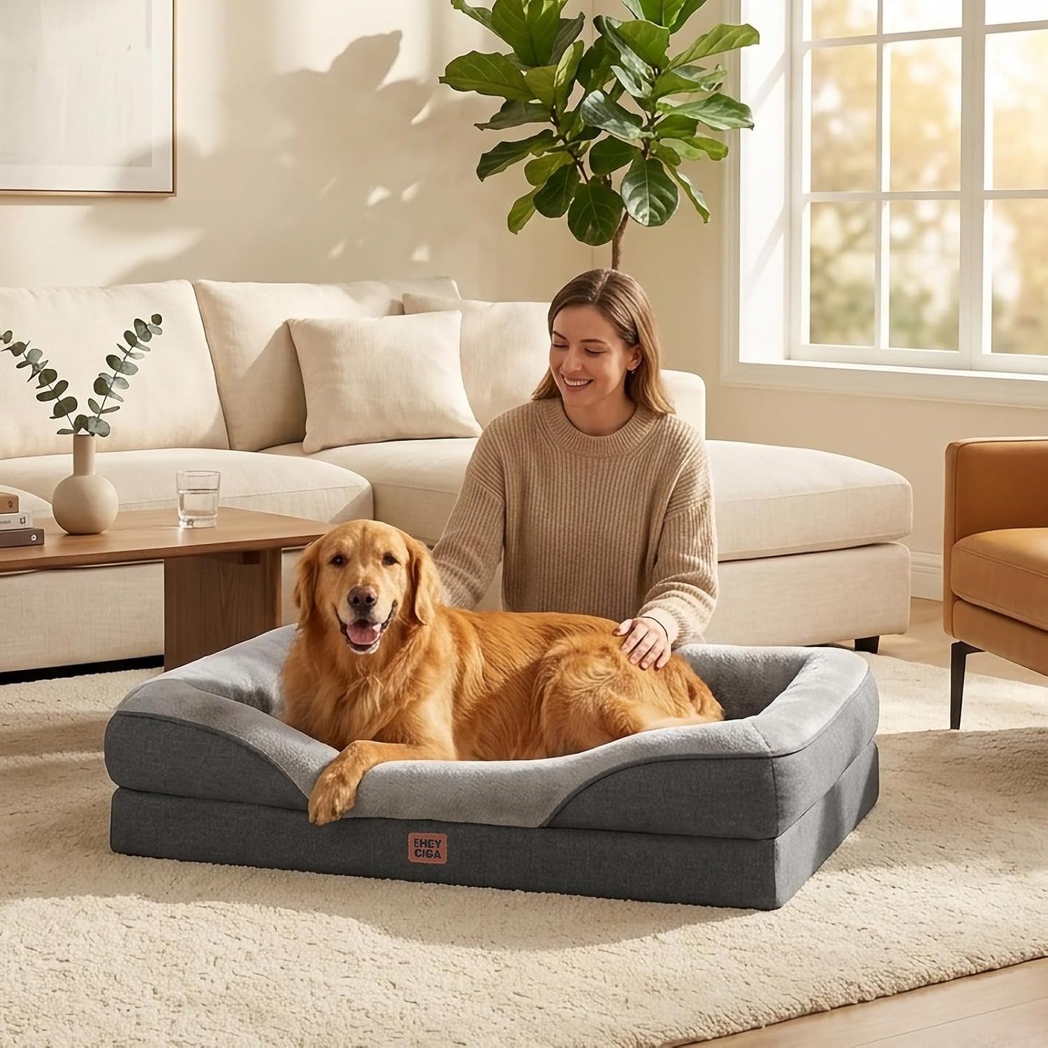 eheyciga-orthopedic-xl-dog-bed-for-large-sized-dog-42x30-inch-extra-large-memory-foam-dog-couch-bed-with-sides-waterproof-liner-washable-removable-cover-bolster-pet-sofa-grey