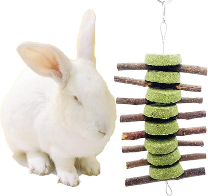 3 Pcs Bunny Chew Toys, Rabbit Chew Toys | for Teeth Grinding, Natural Organic Apple Wood Stick for Improve Rabbits Guinea Pigs Hamsters Dental Health3