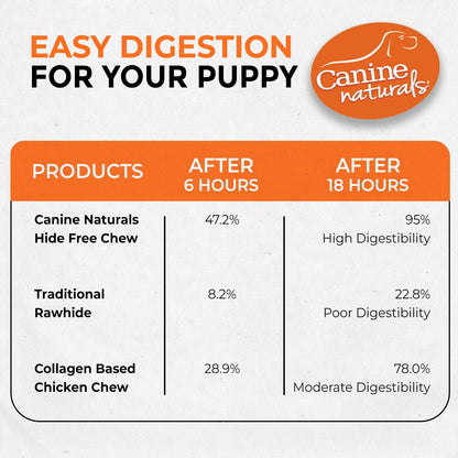 Canine Naturals Rawhide Free Puppy Chews, Chicken and Rice Recipe, 10 Count | 100% Rawhide Free, Made with USA Chicken, All-Natural, Easily Digestible, 5 in Sticks, Perfect for Teething Puppies7