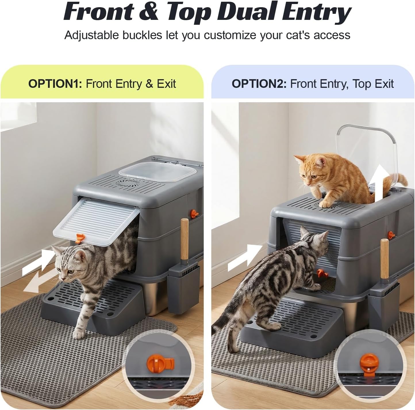 stainless-steel-litter-box-extra-large-enclosed-cat-litter-box-with-dual-entry-odor-control-lid-tool-free-assembly-premium-metal-litter-box-for-cats-multi-cat-dog-proof-homes-grey