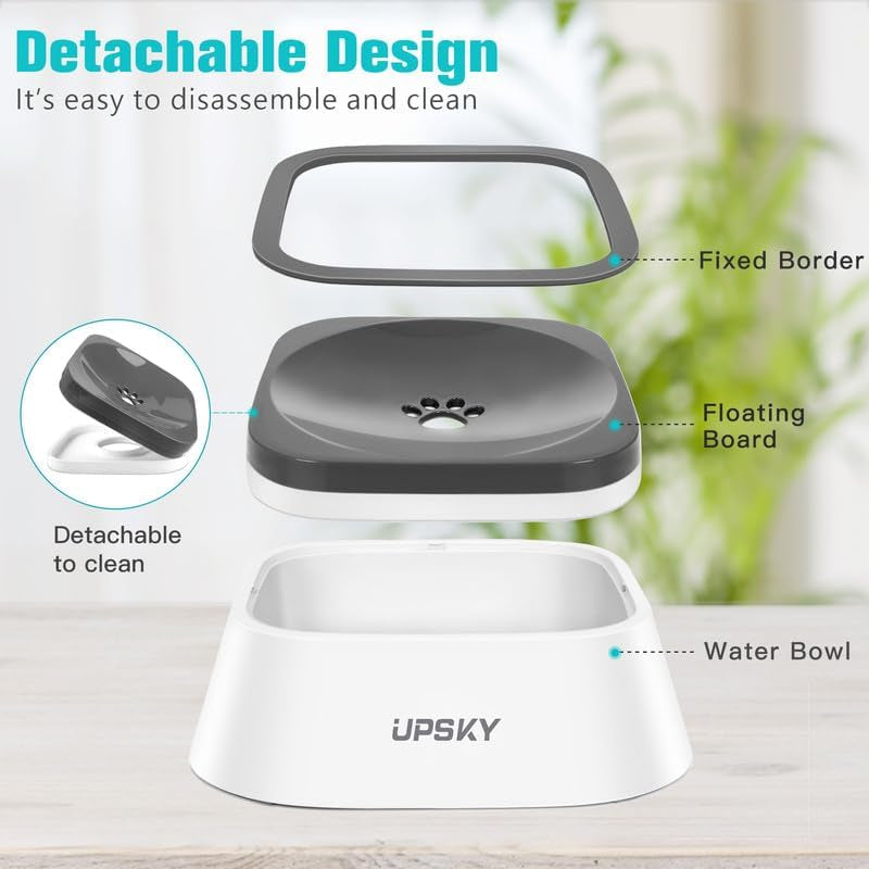 upsky-35oz-no-spill-pet-water-bowl-slow-water-feeder-for-dogs-and-cats-splash-proof-bowls-slow-drinking-pet-dish-easy-clean-dishwasher-safe-portable-for-travel