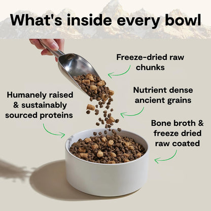 Open Farm Rawmix Ancient Grains Dry Dog Food, Wild Ocean Kibble, 20Lb Bag | Wild-Caught Whitefish, Salmon and Rockfish, Freeze Dried Raw Chunks, 100% Traceable Ingredients, Non-Gmo Fruits & Veggies.3