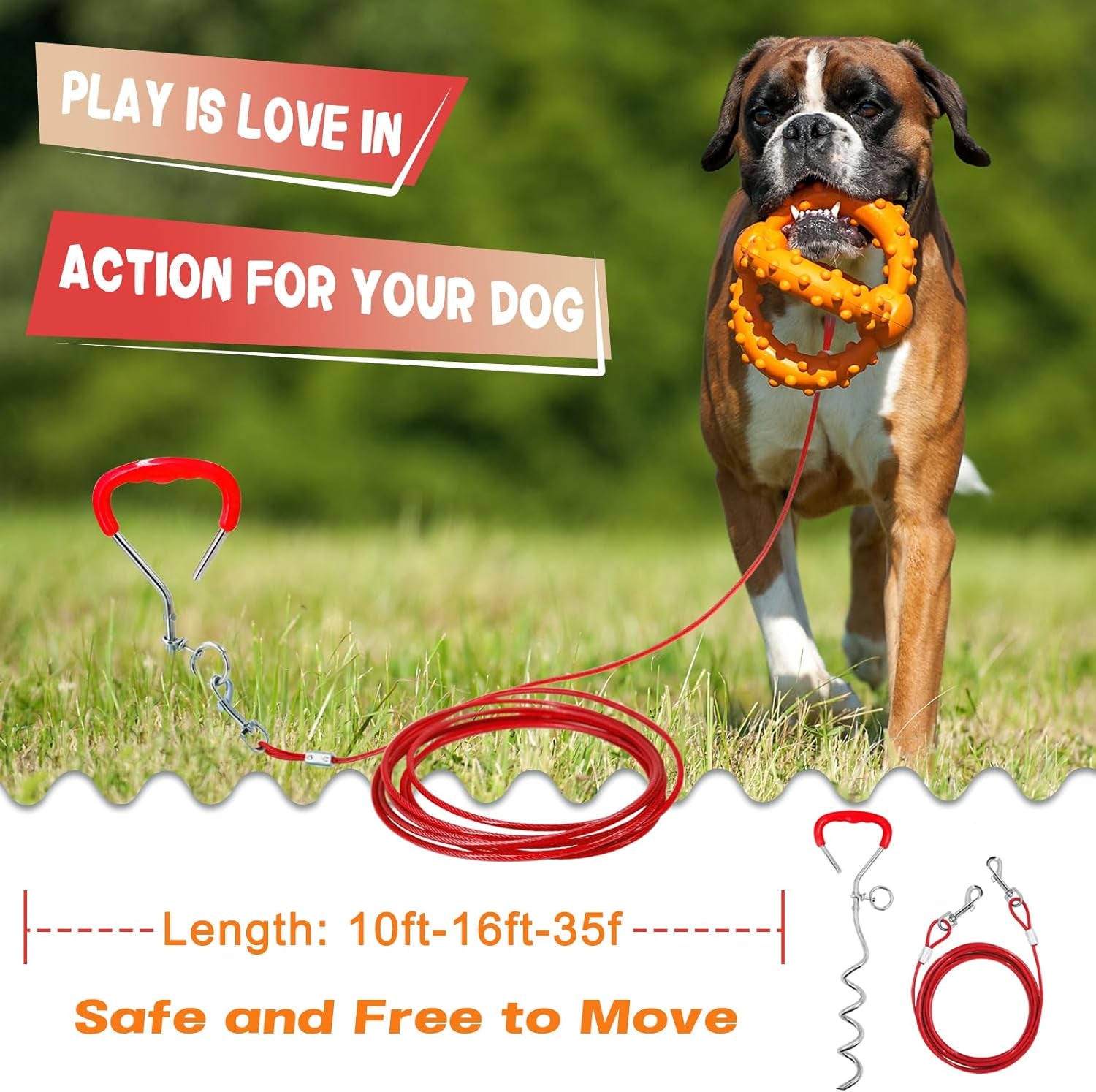 supet-dog-tie-out-cable-and-stake-32-16-10-ft-outdoor-yard-and-camping-for-medium-to-large-dogs-up-to-125-lbs-16-stake-32-16-10-ft-cable-with-durable-spring-and-metal-hooks-for-outdoor