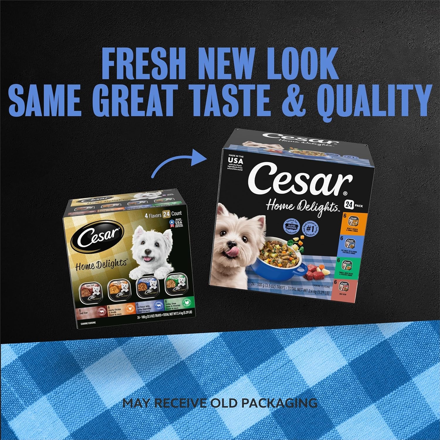 cesar-home-delights-wet-dog-food-dinner-and-stew-variety-3-5-oz-24-count-real-meat-1-ingredient-no-fillers-no-added-sugar-no-artificial-flavors-complete-balanced-easy-peel-trays