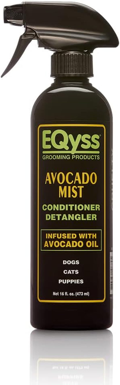 Eqyss Avocado Mist Pet Spray Conditioner - Shines, Conditions, and Reduces Shedding, Weightless Leave in Spray - for Dogs, Cats, Puppies - Oil and Silicone Free, Ph Balanced, USA Made1