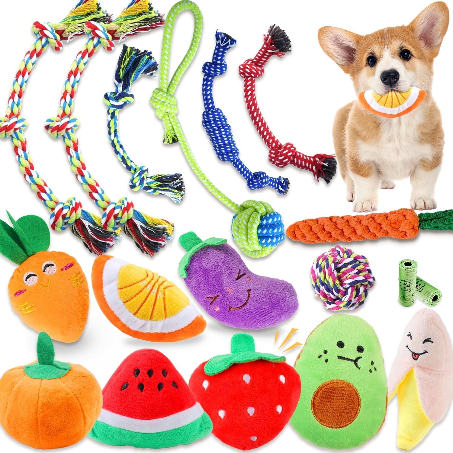 mrsohret-5-pack-dog-toys-squeaky-tough-stuffed-plush-puppy-chew-toys-for-teething-durable-plush-dog-toy-for-large-medium-small-breed-to-keep-them-busy