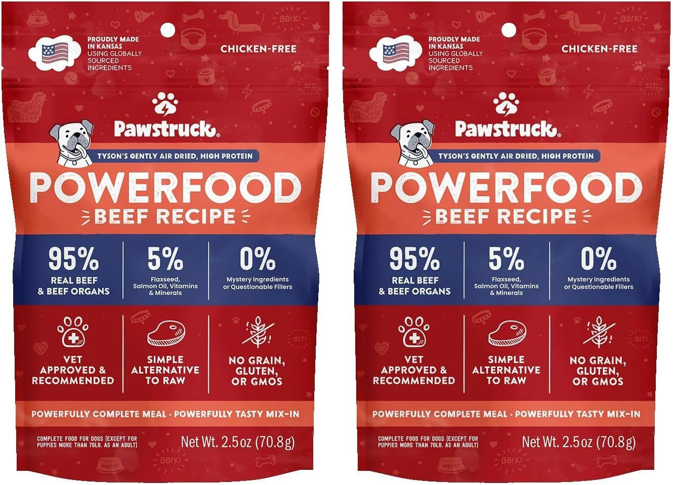 pawstruck-air-dried-dog-food-with-real-beef-grain-free-made-in-usa-non-gmo-vet-recommended-high-protein-limited-ingredient-full-feed-for-all-breeds-ages-2lb-bag