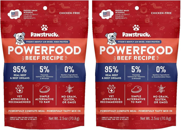 Pawstruck Air Dried Dog Food with Real Beef, Grain-Free, Made in USA, Non-Gmo & Vet Recommended, High Protein Limited Ingredient Full-Feed for All Breeds & Ages, 2Lb Bag19