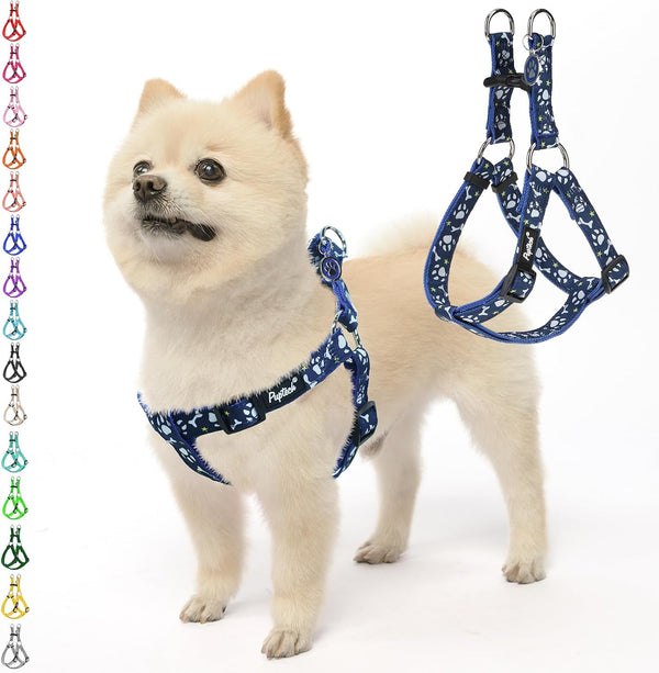 PUPTECK No Pull Dog Harness Soft Adjustable Basic Nylon Step in Puppy Vest Outdoor Walking with ID Tag67