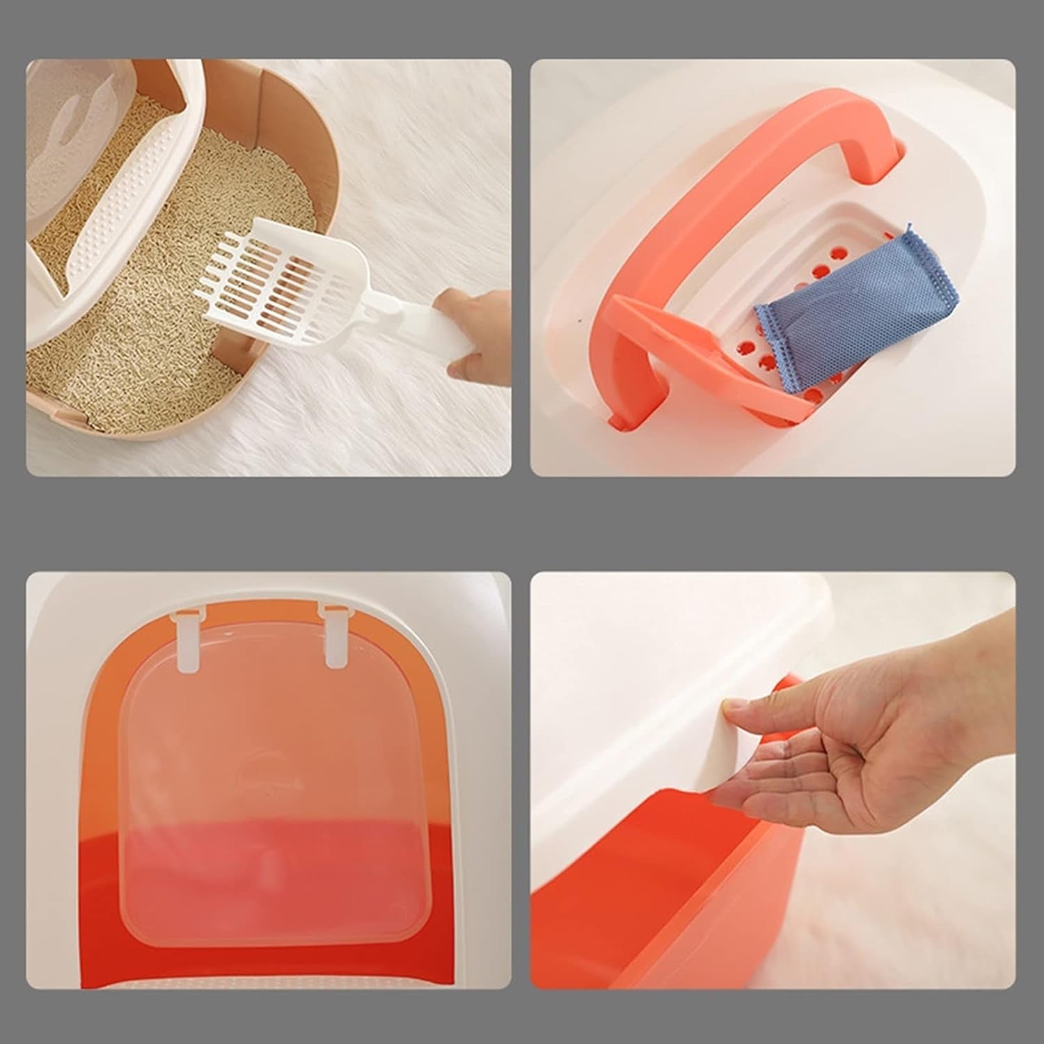 dog-potty-training-toilet-cat-litter-box-dome-drawer-design-with-scoop-enclosed-large-kitty-anti-splashing-suppliesb
