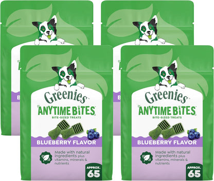 Greenies Anytime Bites Dog Treats, Blueberry Flavor, 10.3 Oz | Only 13 Calories per Treat, Easy to Digest, Natural Ingredients plus Vitamins & Minerals, Made in USA Facilities18