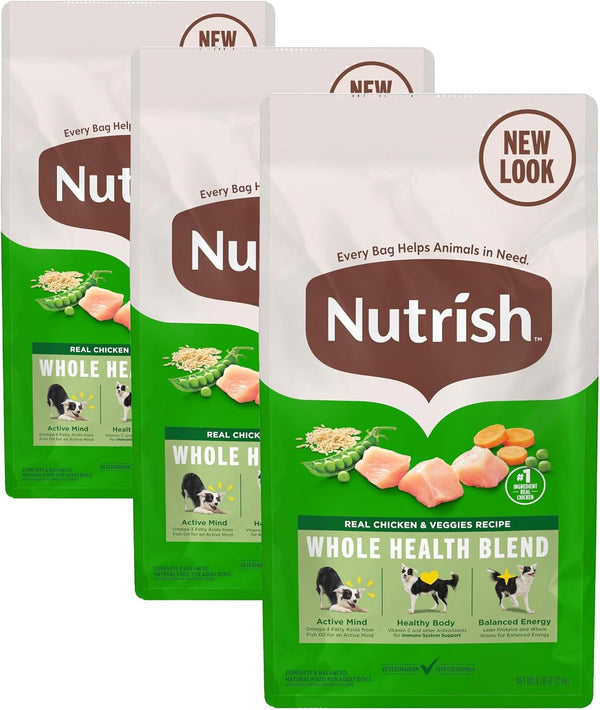 Nutrish Real Chicken & Veggies Recipe Whole Health Blend Dry Dog Food, 14 Lb. Bag, Packaging May Vary (Rachael Ray)13
