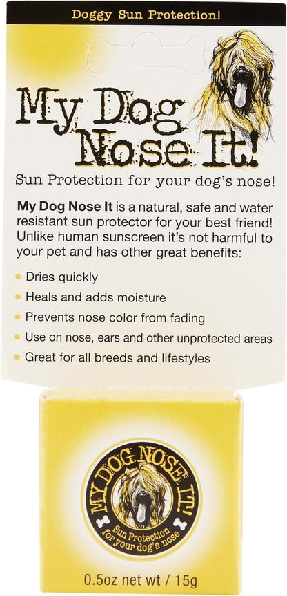 Moisturizing Sun Protection Balm for Dogs Noses - Protect Your Dog from Harmful UVA/UVB Rays .5 Ounce6