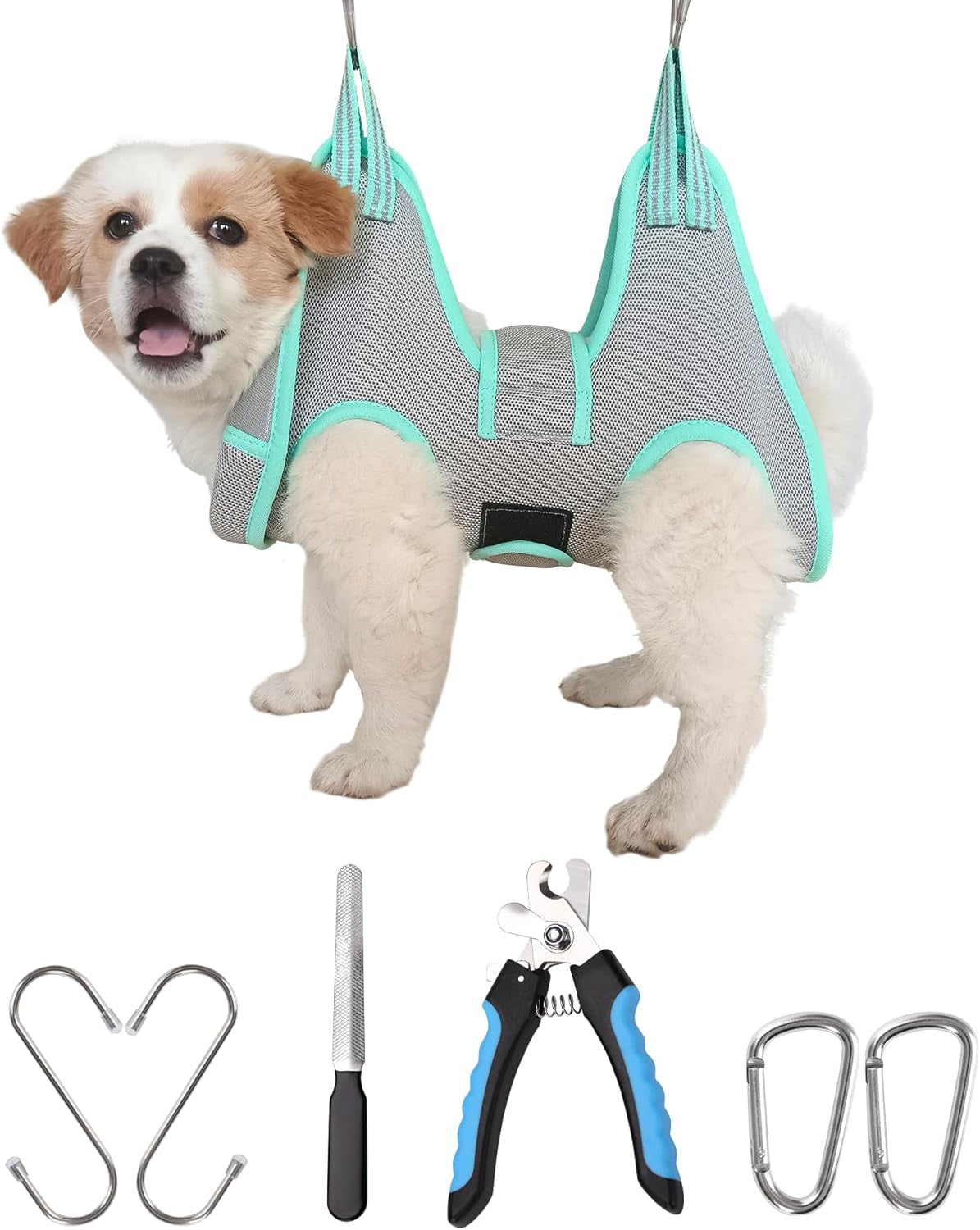 kkiimatt-dog-grooming-hammock-harness-small-dog-groming-sling-gray-dog-hanging-harness-for-nail-trimming-dog-nail-clipping-hanger-restraint-holder