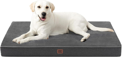EHEYCIGA Medium Memory Foam Dog Crate Bed Washable, 30X20Inch, Grey | High Density Egg Crate Foam, Waterproof Liner, Removable Easy Clean Cover, Non-Slip Bottom, Fits Crate, Floor and Sofa13