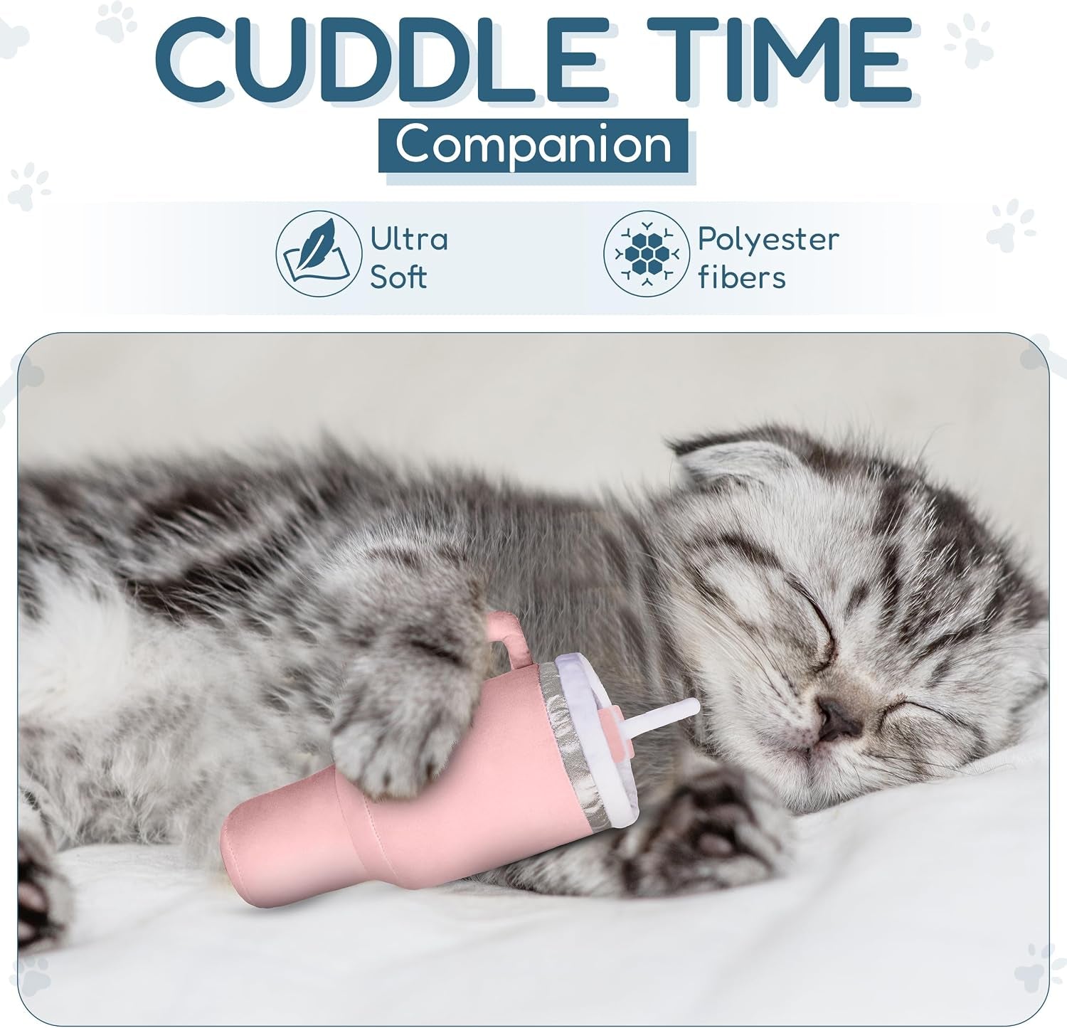 puproar-kitty-cup-catnip-cat-toy-cat-birthday-gift-cute-girly-accessory-crinkle-toy-for-indoor-cats-pink-peach-dust