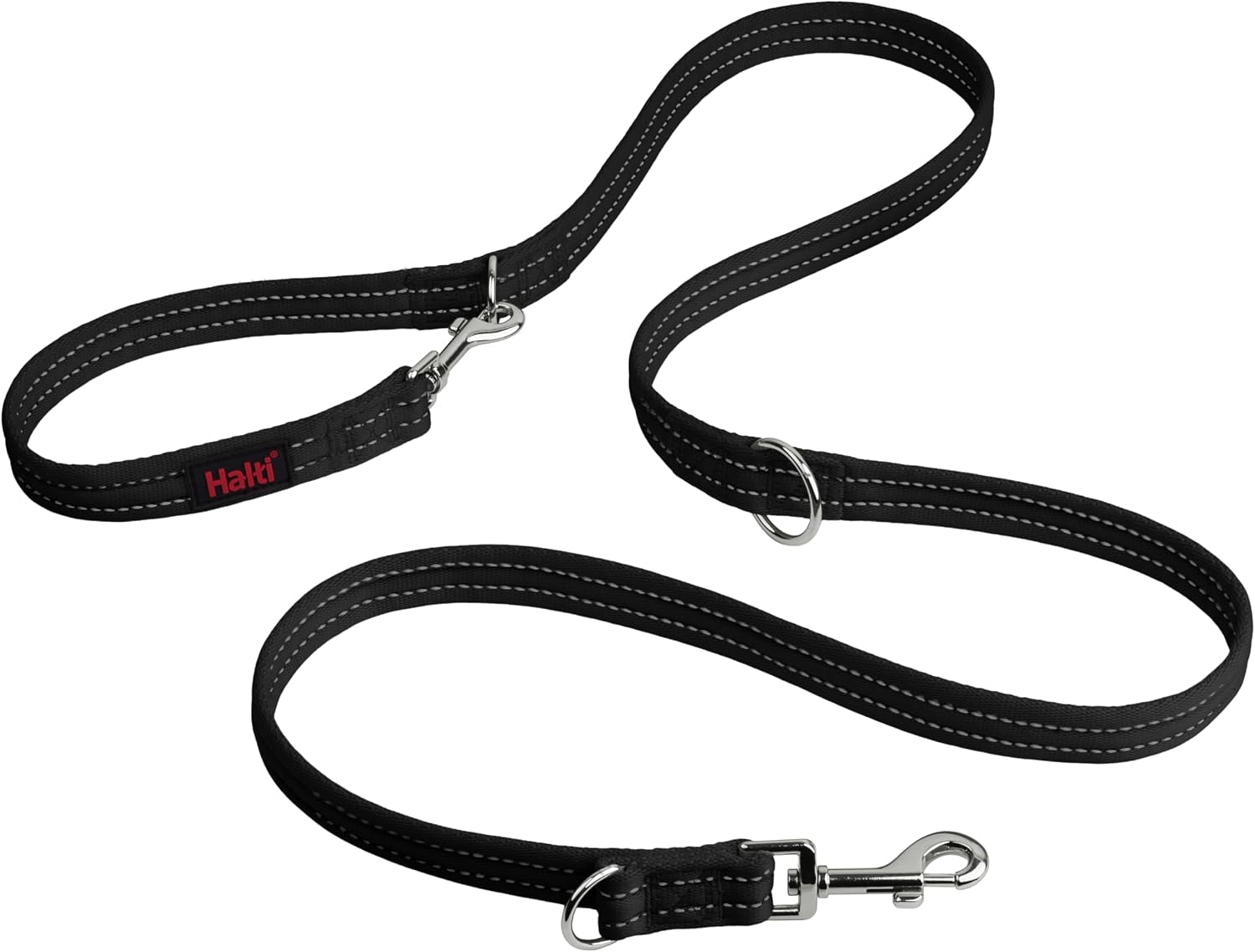 halti-training-leash-multifunctional-double-ended-dog-leash-ideal-for-anti-pulling-dog-training-lightweight-soft-durable-suitable-for-medium-to-large-dogs-puppies-size-large-black-2m