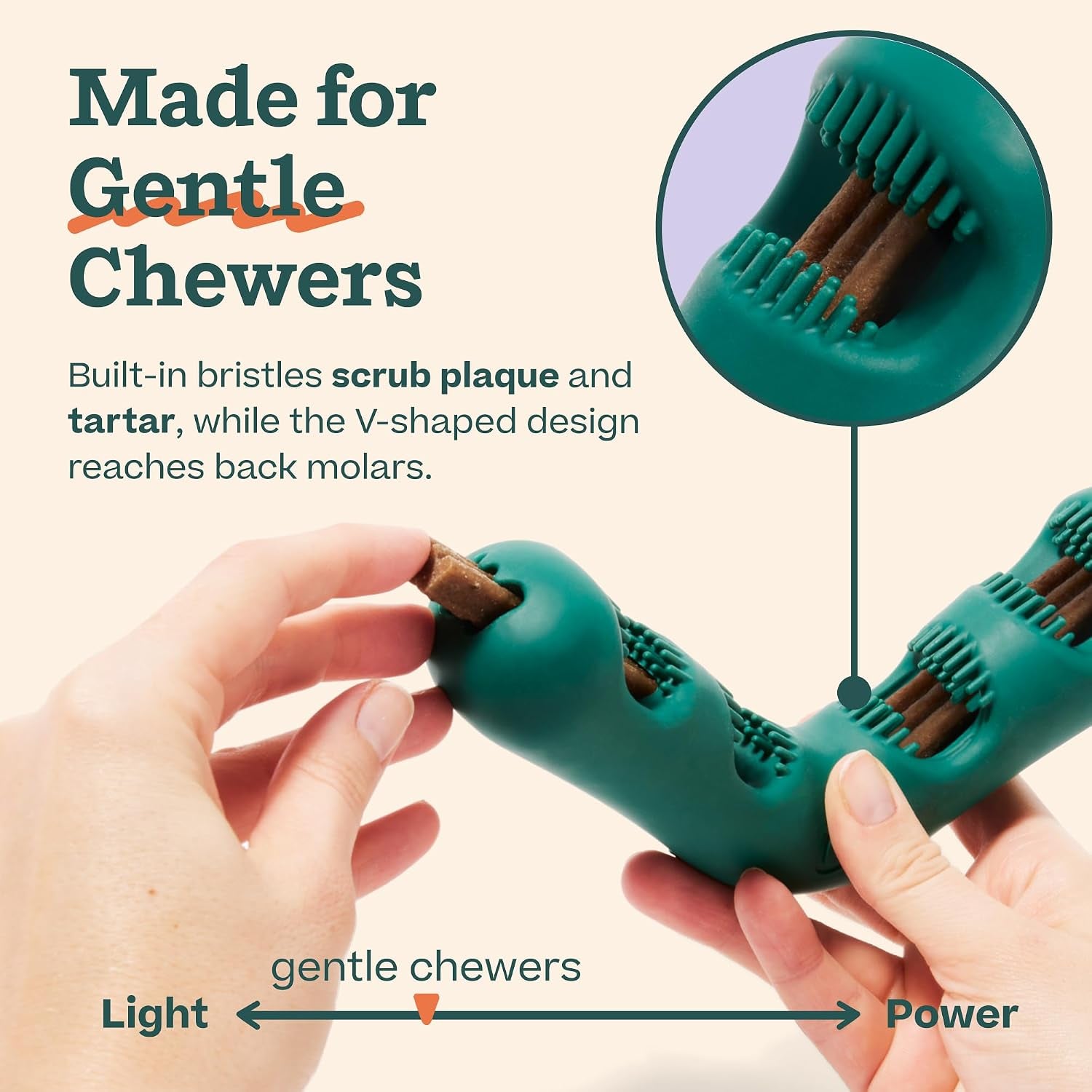 woof-bite-n-brush-dog-dental-chew-toy-for-small-dogs-10-25-lbs-dog-toothbrush-toy-v-shaped-design-reusable-easy-to-clean-dental-dog-toy