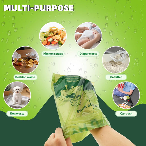 Dog Poop Bags Rolls, Extra Thick Leak Proof Pet Waste Bag, 360 Count Tear Resistant Poop Bags for Dogs for Outdoor Doggie Walking and Cat Litters Cleaning4