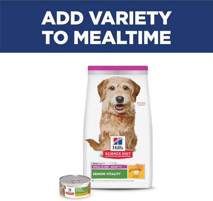 Hill'S Science Diet Adult 7+ Senior Vitality Small & Mini Dry Dog Food | #1 Veterinarian Recommended, Chicken & Rice, 3.5 Lb. Bag10