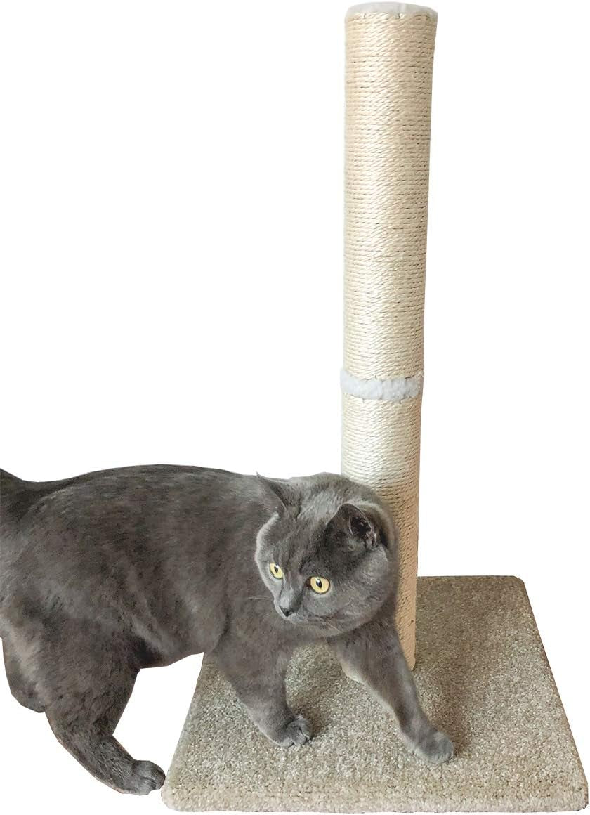 cat-scratching-post-carpet-tall-big-sisal-rope-cat-scratch-pole-for-cats-and-kittens-stable-carpeted-heavy-base-beige-yellow