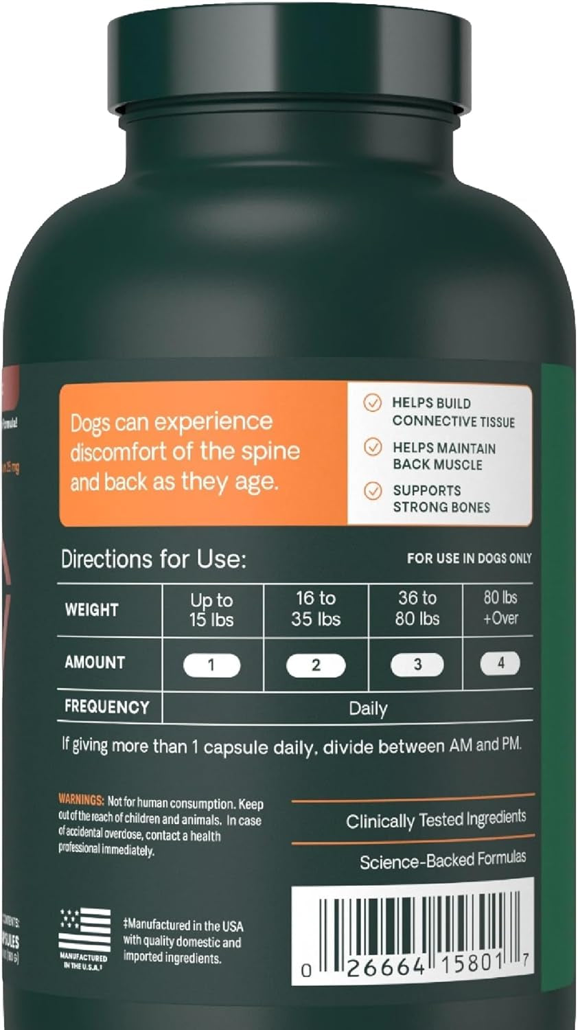 vetriscience-healthy-spine-disc-easy-open-capsules-back-and-spinal-support-chondroitin-and-taurine-supplement-for-dogs-perfect-for-dachshunds-corgis-frenchies-basset-hounds-more-180-count