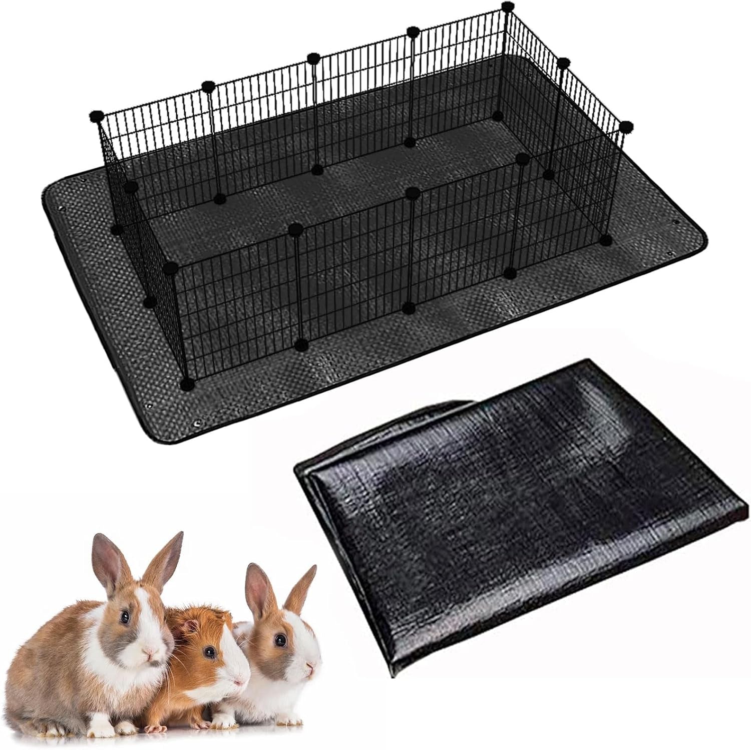 oncpcare-waterproof-pet-playpen-mat-59x39-black-washable-and-reusable-cage-liner-tarp-for-rabbit-guinea-pig-ferret-and-small-animal-habitat-protection