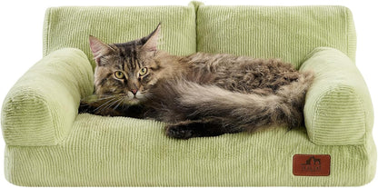 Hollypet Small Dog Large Cat Bed Puppy Couch Beds for Pets up to 25 Lbs | Fluffy Dog Cat Couch Plush Soft Warming Pets Beds with Machine Washable Cover and Non-Slip Bottom23