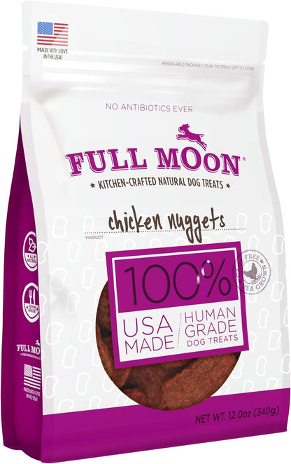 Full Moon® Chicken Nuggets Dog Treats 12 Oz | Human Grade, No Corn, No Wheat, No Soy, Glycerin Free, Made in the USA7