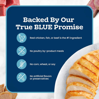 Blue Buffalo Tastefuls Purées Variety Pack Wet Cat Food Complement (Salmon, Chicken, Tuna, Beef) Made with Natural Ingredients, for All Life Stages, 3-Oz. Resealable Pouches (12 Count)6