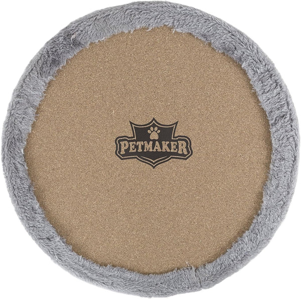 20.5-Inch Cat Condo - 2 Story Cat House with Sisal Scratch Pad, Barrel Shaped Pet House Covered in Soft Fabric by PETMAKER (Gray)6