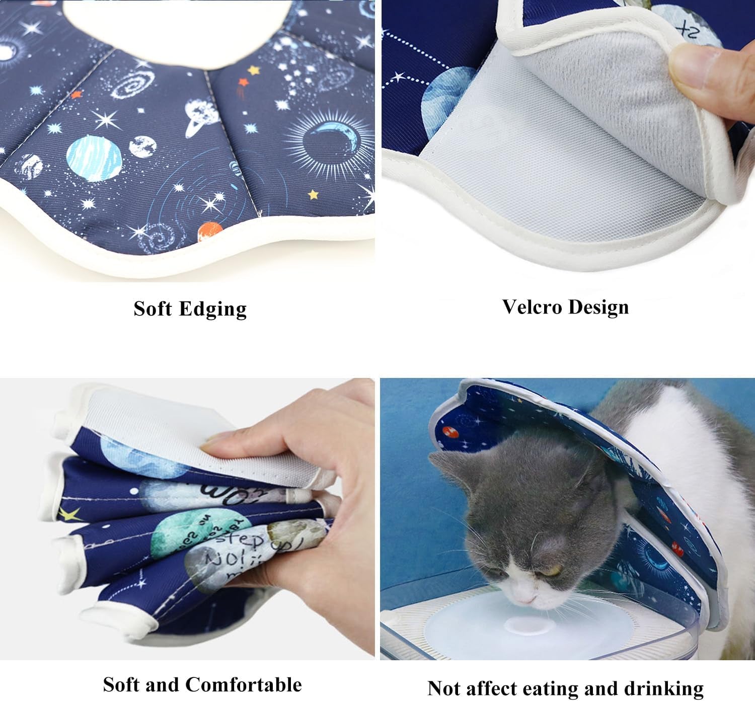 soft-cat-cone-adjustable-recovery-collar-after-surgery-to-prevent-licking-wound-protective-cat-neck-cone-comfortable-pet-elizabethan-collar-for-cats-kittens-and-puppies-m