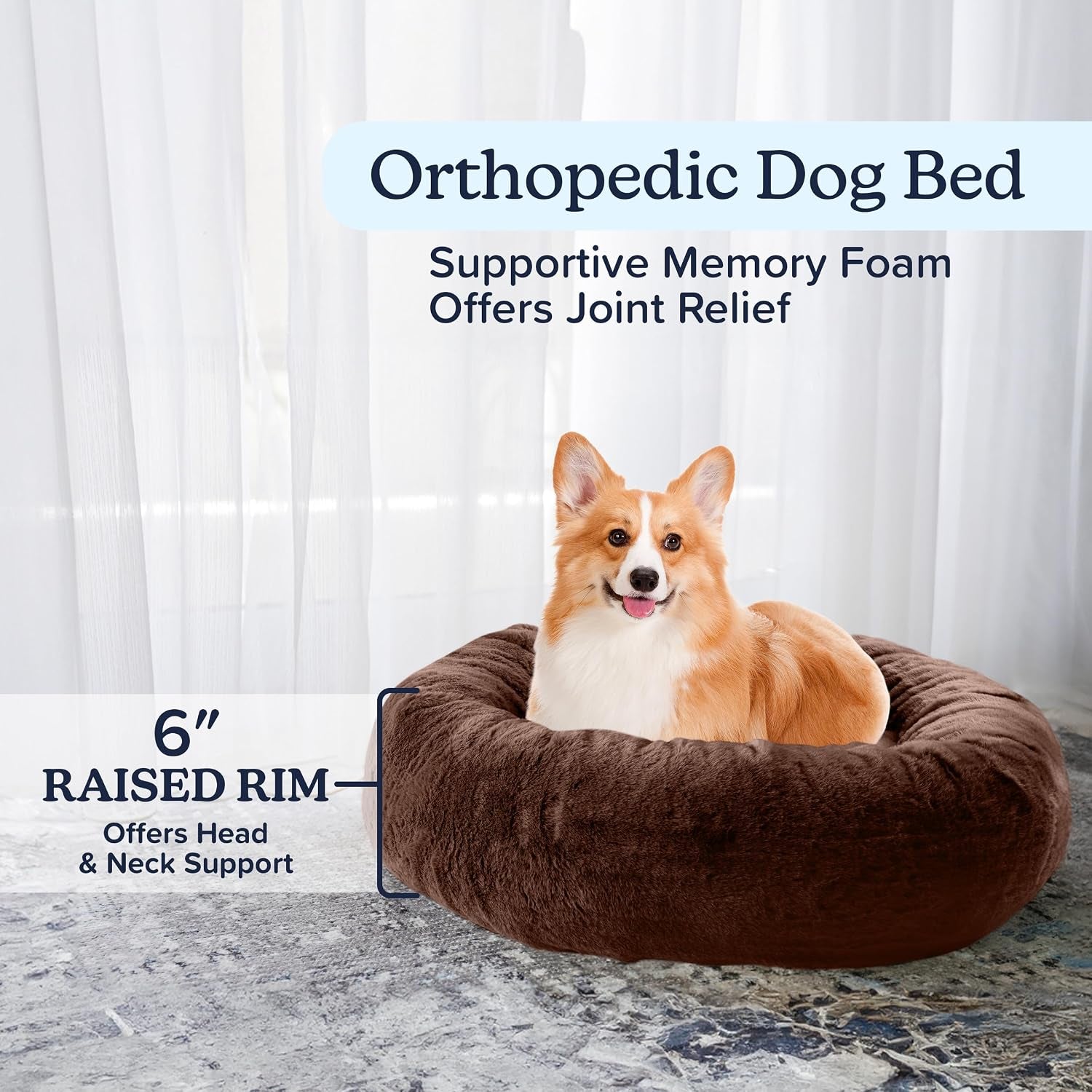 petmaker-dog-bed-donut-pet-bed-for-medium-pets-dog-bed-with-removable-washable-cover-and-anti-slip-bottom-puppy-essentials-dark-brown