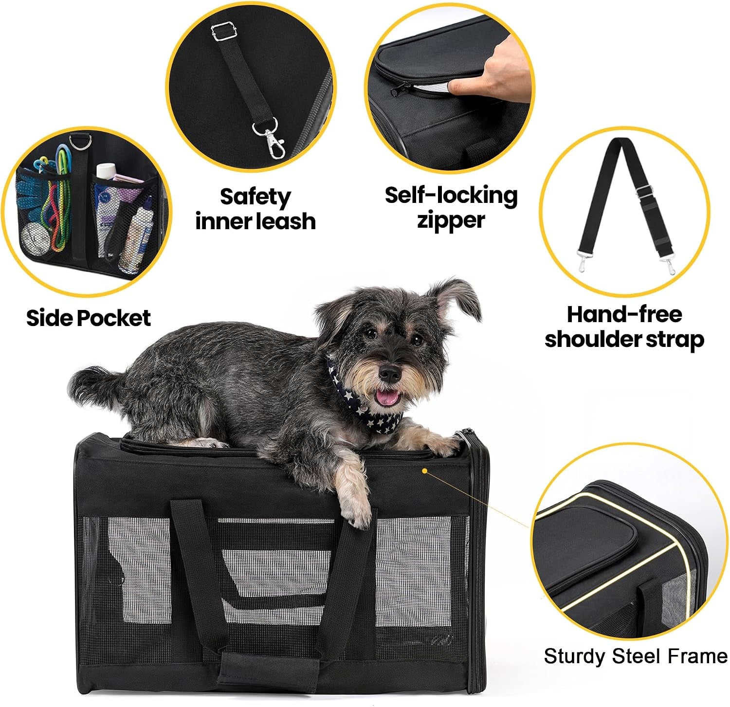 conlun-cat-carrier-airline-approved-soft-sided-dog-carrier-with-inner-safety-leash-pet-transport-carrier-for-small-medium-cats-puppies-up-to-15-lbs-collapsible-travel-kitten-carrier-bag-blackm-airline-approved-with-inner-safety-leash-collapsible-pet-transport-carrier-for-small-dog-medium-cats