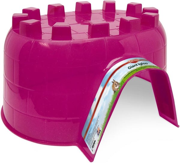 Kaytee Igloo Habitat Hideout for Pet Rabbits, Ferrets, Guinea Pigs, and Other Small Animals, Giant1