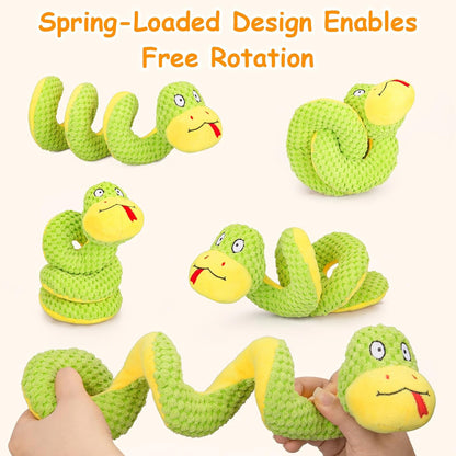 Retro Shaw 11" Realistic Snake Cat Toy – Interactive Kicker Toy for Indoor Cats with Silvervine & Catnip, Crinkle Sound, Spring-Loaded Design, Bite-Resistant Plush for Kitten Teething & Boredom Relief3