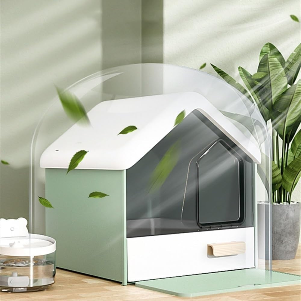 pet-supplies-hooded-cat-litter-box-privacy-no-mess-portable-easy-cleanpink