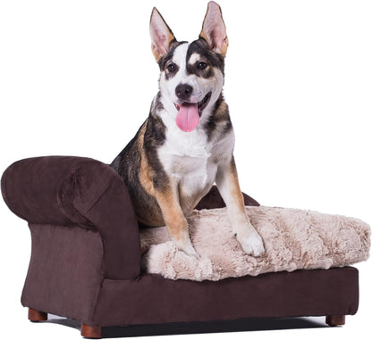 Moots Furry Pet Lounge, Pet Bed with 2 Pillows, Deluxe Sofa for Dogs, Easy to Coordinate, Stylish and Cleanable Dog Sofa, Couch - Charcoal, Large14